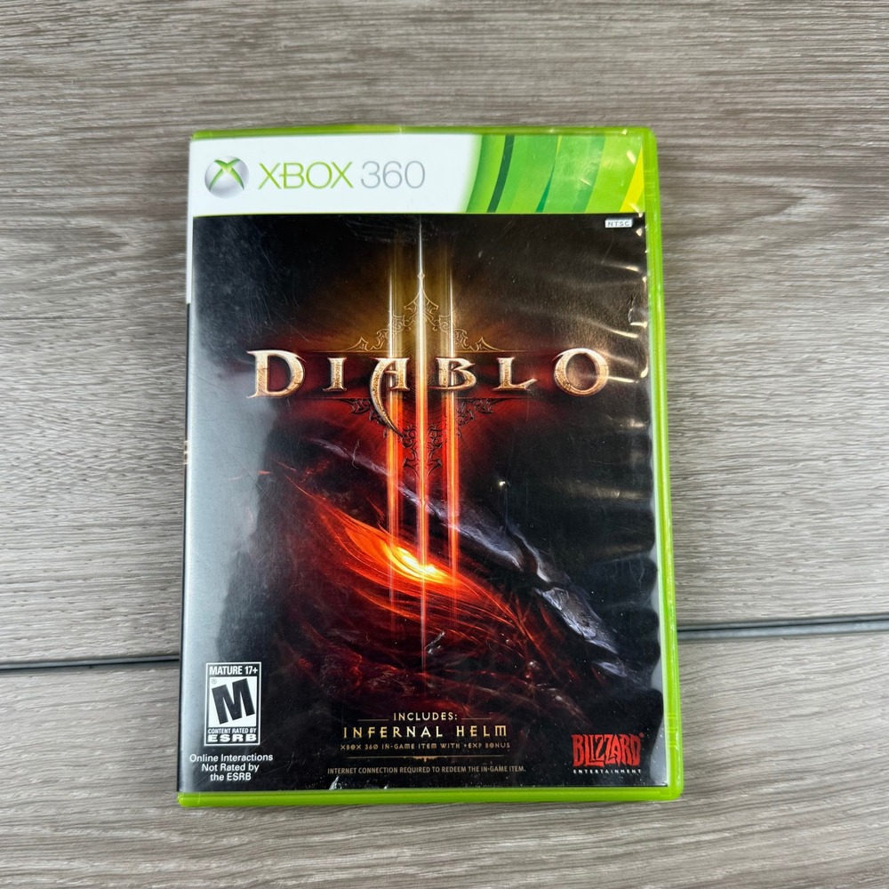 Blizzard Xbox 360 Video Game Diablo III Infernal Helm Edition